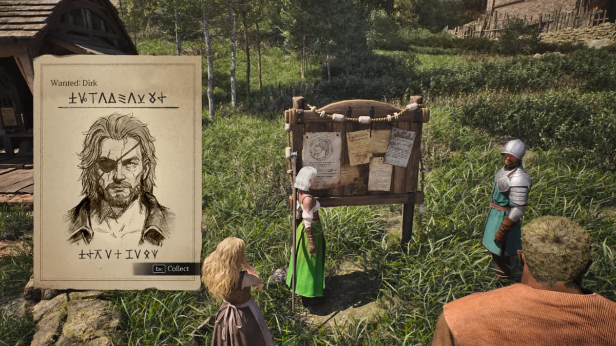 Wanted posters start a hunt that sends you to the map 2