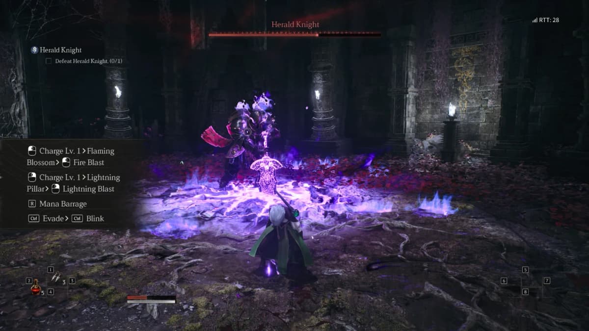 The Herald Knight, the first boss of the demo 2