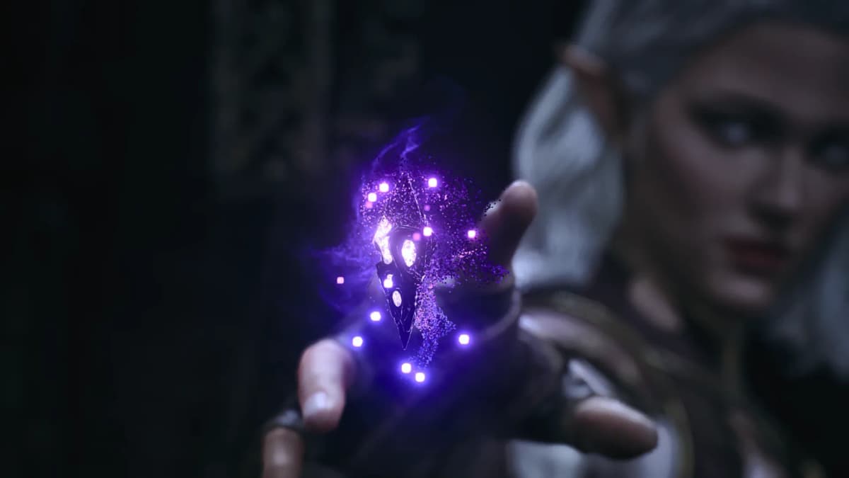 After the boss, a stone opens the way into the world