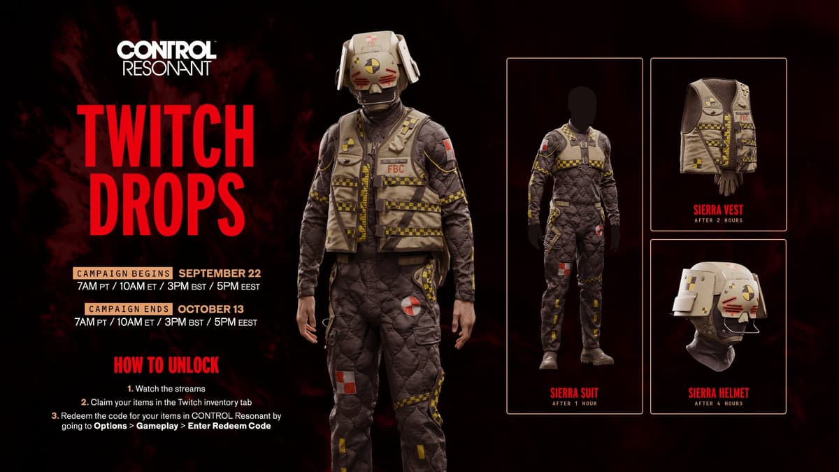 CONTROL Resonant Twitch Drop