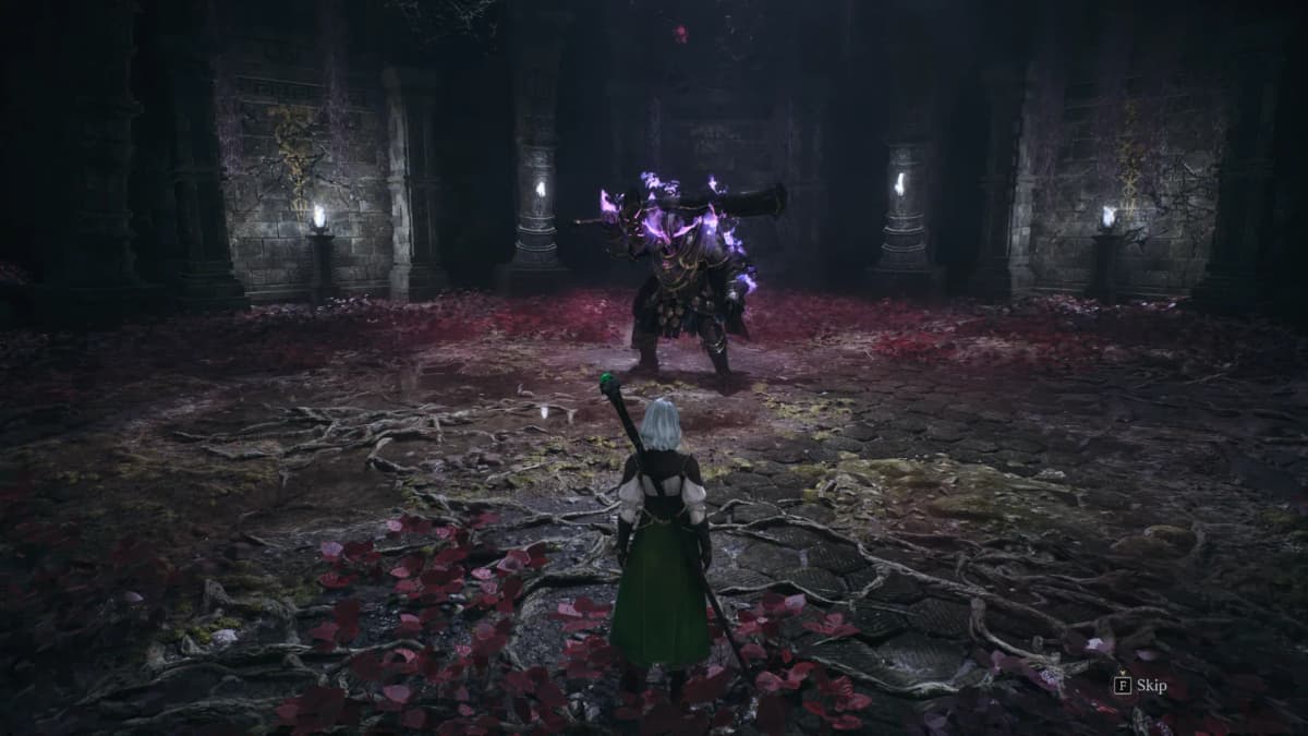 The Herald Knight, the first boss of the demo 1