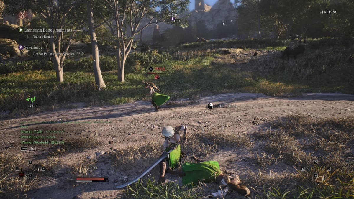 Other players can be attacked in the open world 2
